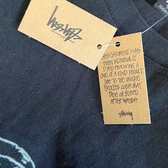 🎊HOST PICK🎊 Stussy Black Strike Pigment Dyed Tee - Picture 4 of 6